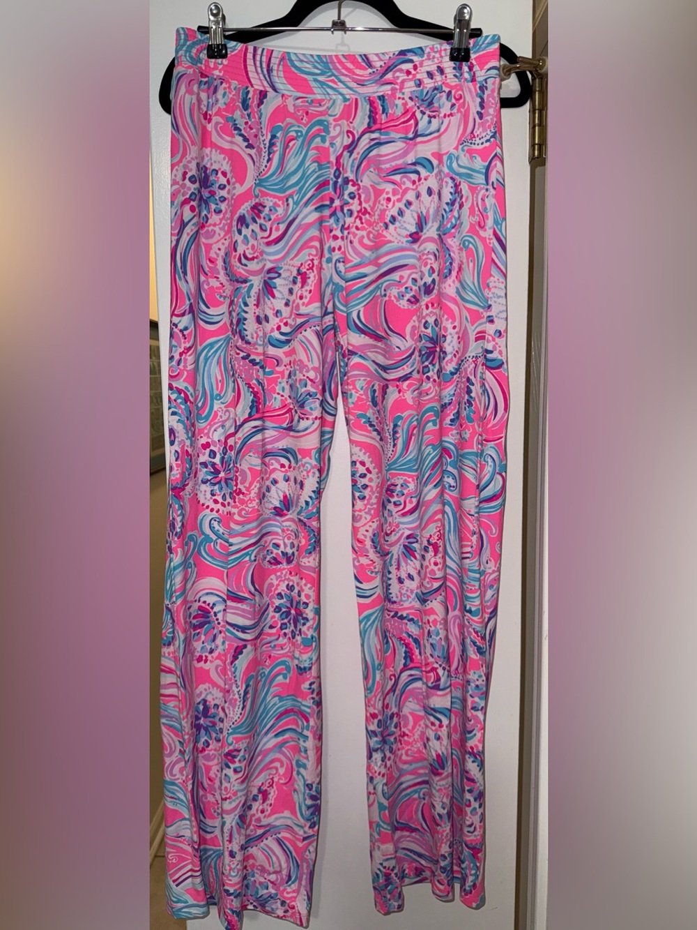 NWOT Lorena Breezy Palazzo Pant in Don't Be Jelly - Picture 2 of 3